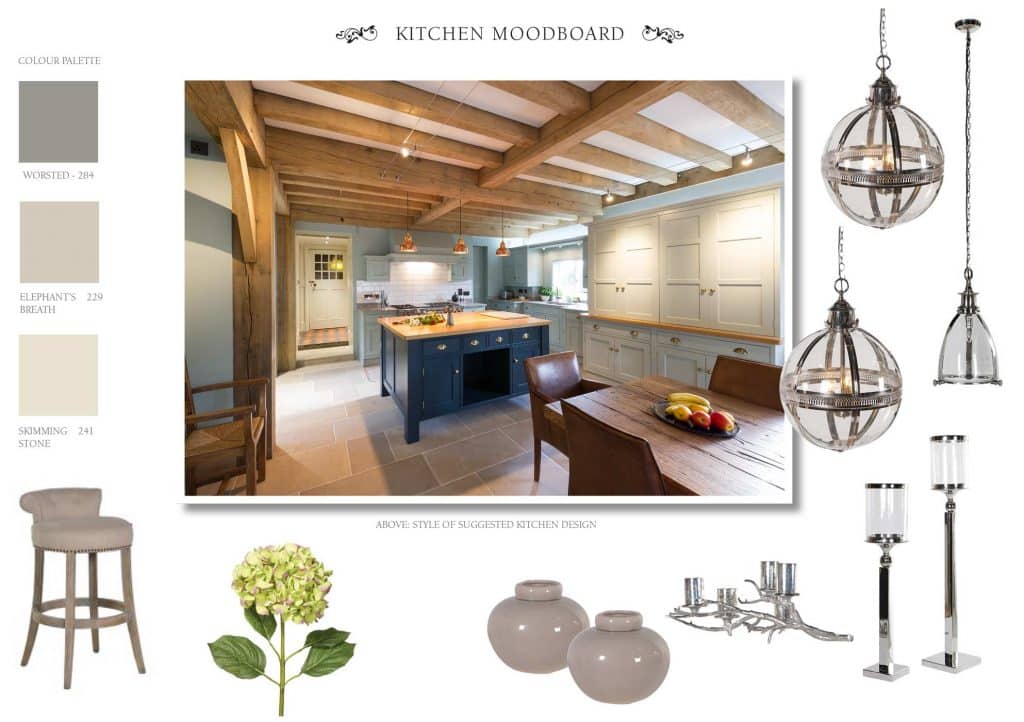 Cheshire Kitchen Mood board