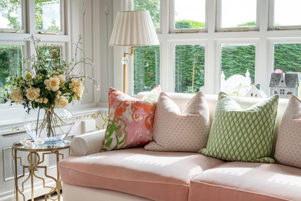 In the Pink! pure indulgence in this Colourful Garden Room