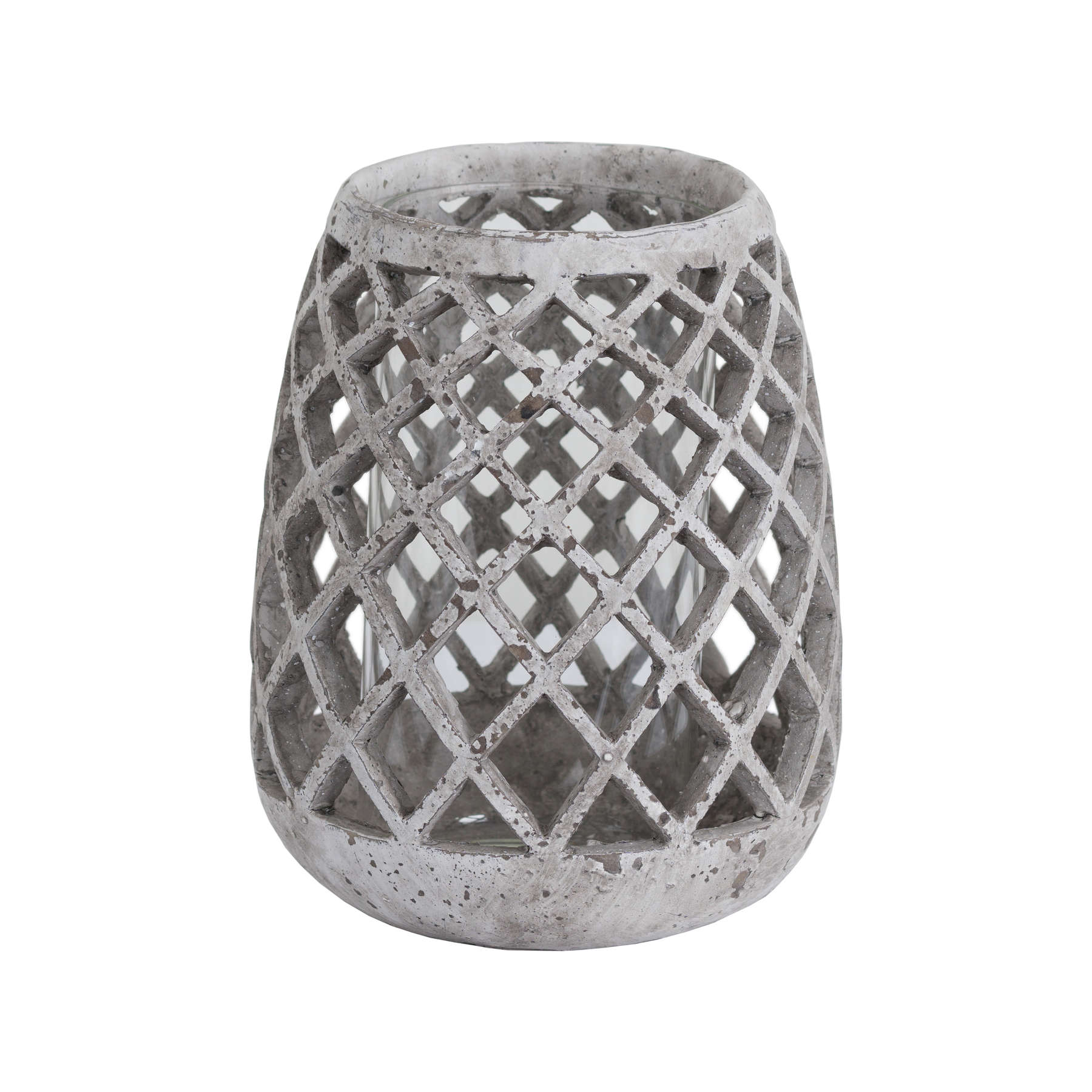 Large Conical Ceramic Lattice Hurricane Lantern From Anita Jones Interior Styling