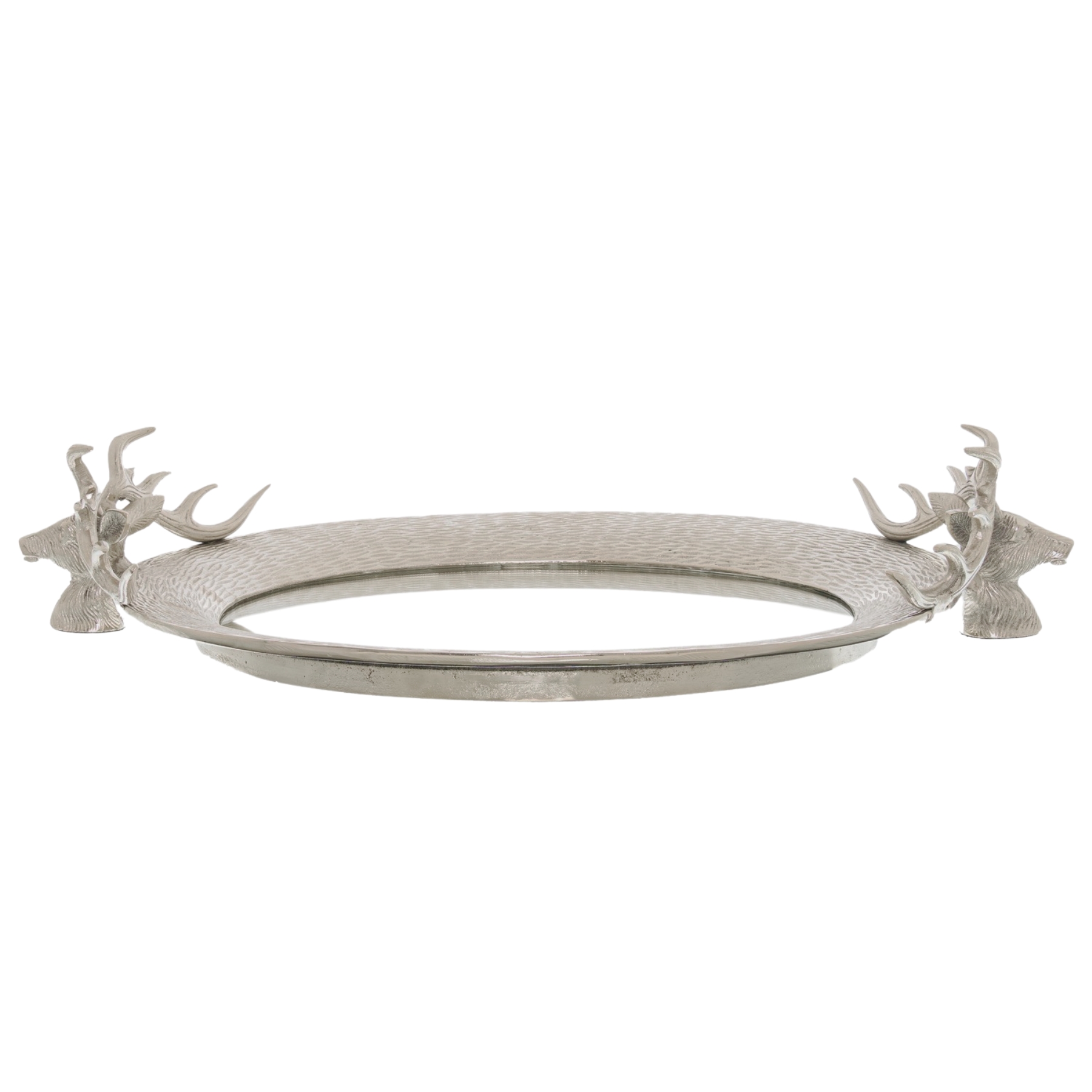 Large Mirrored Tray With Stag Heads From Anita Jones Interior Styling