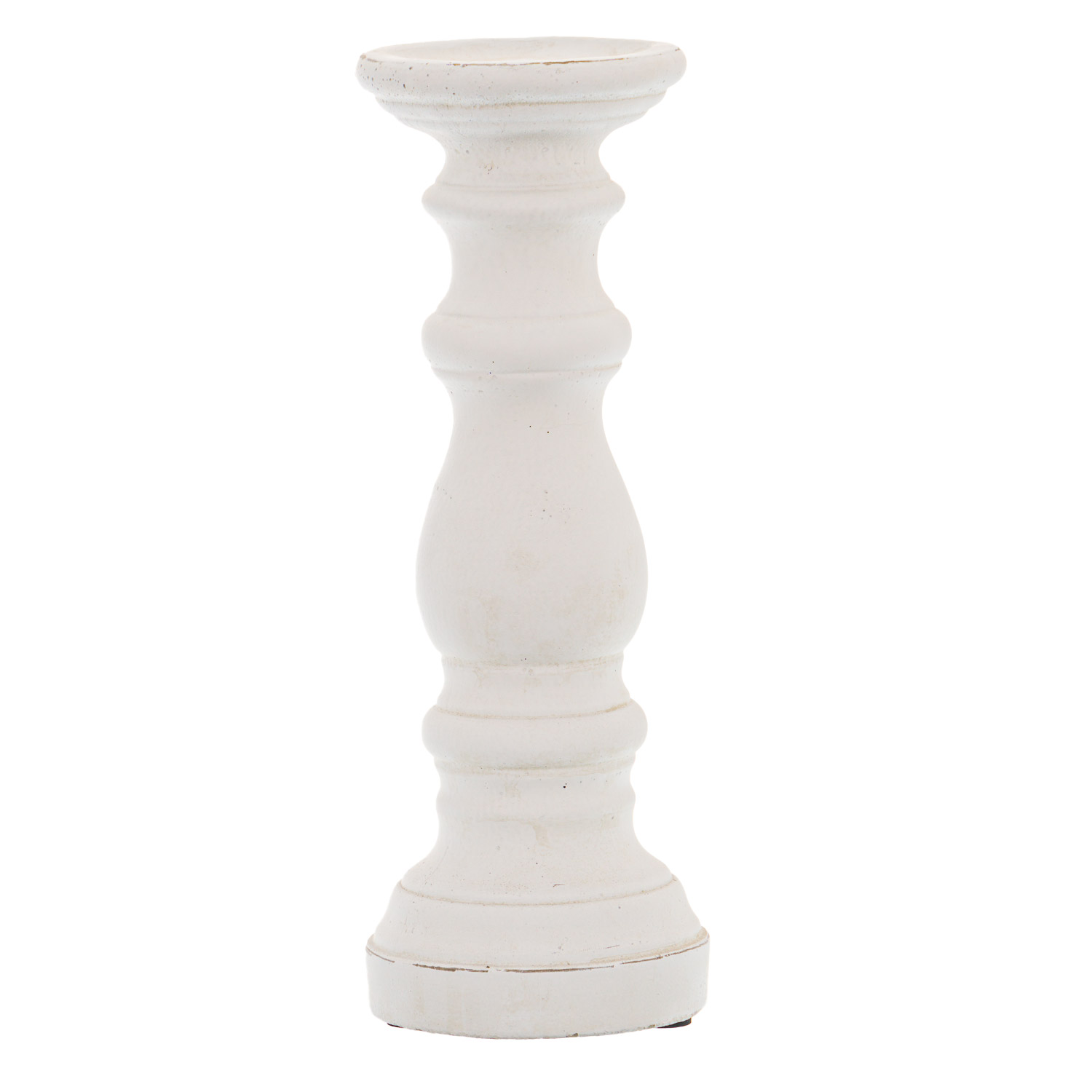 Matt White Small Ceramic Column Candle Holder From Anita Jones Interior Styling
