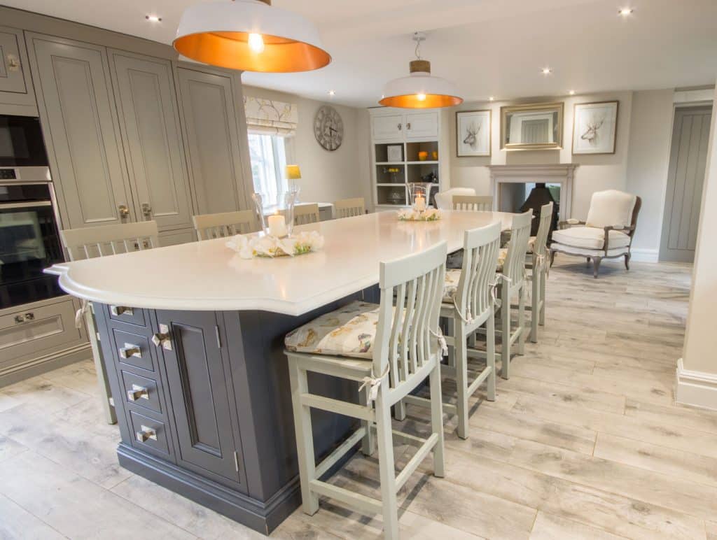 Barn Conversion Kitchen Island Cheshire