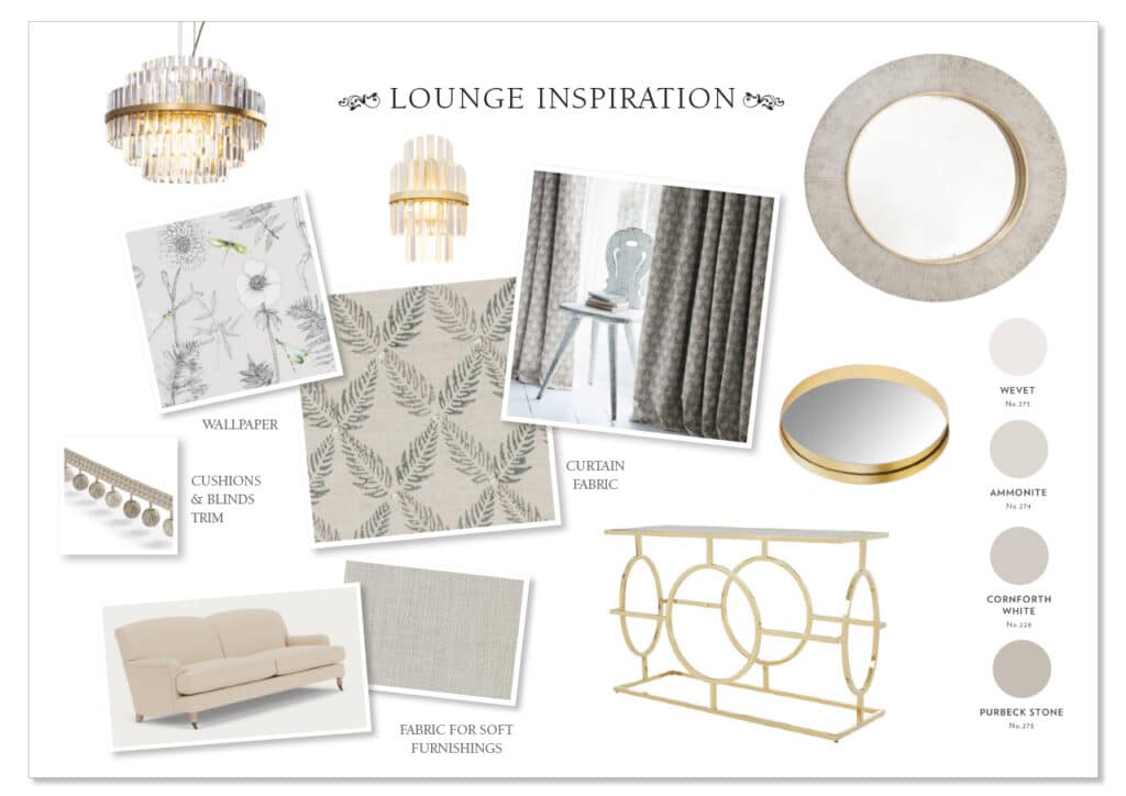 Lounge Inspiration Moodboard