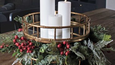 Glitter & Glisten: Faux Floral Christmas Centrepiece