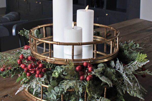 Glitter & Glisten: Faux Floral Christmas Centrepiece
